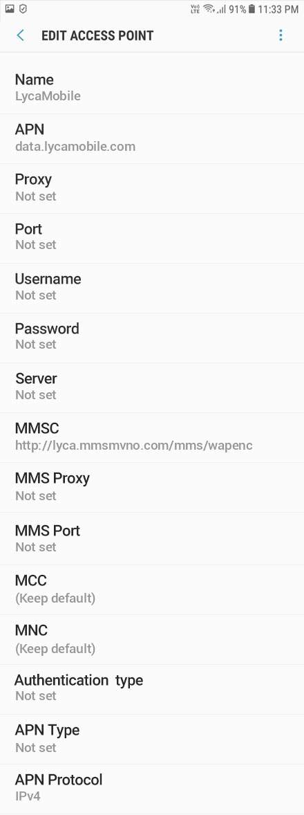 LycaMobile APN Settings Step By Step Setup Guide